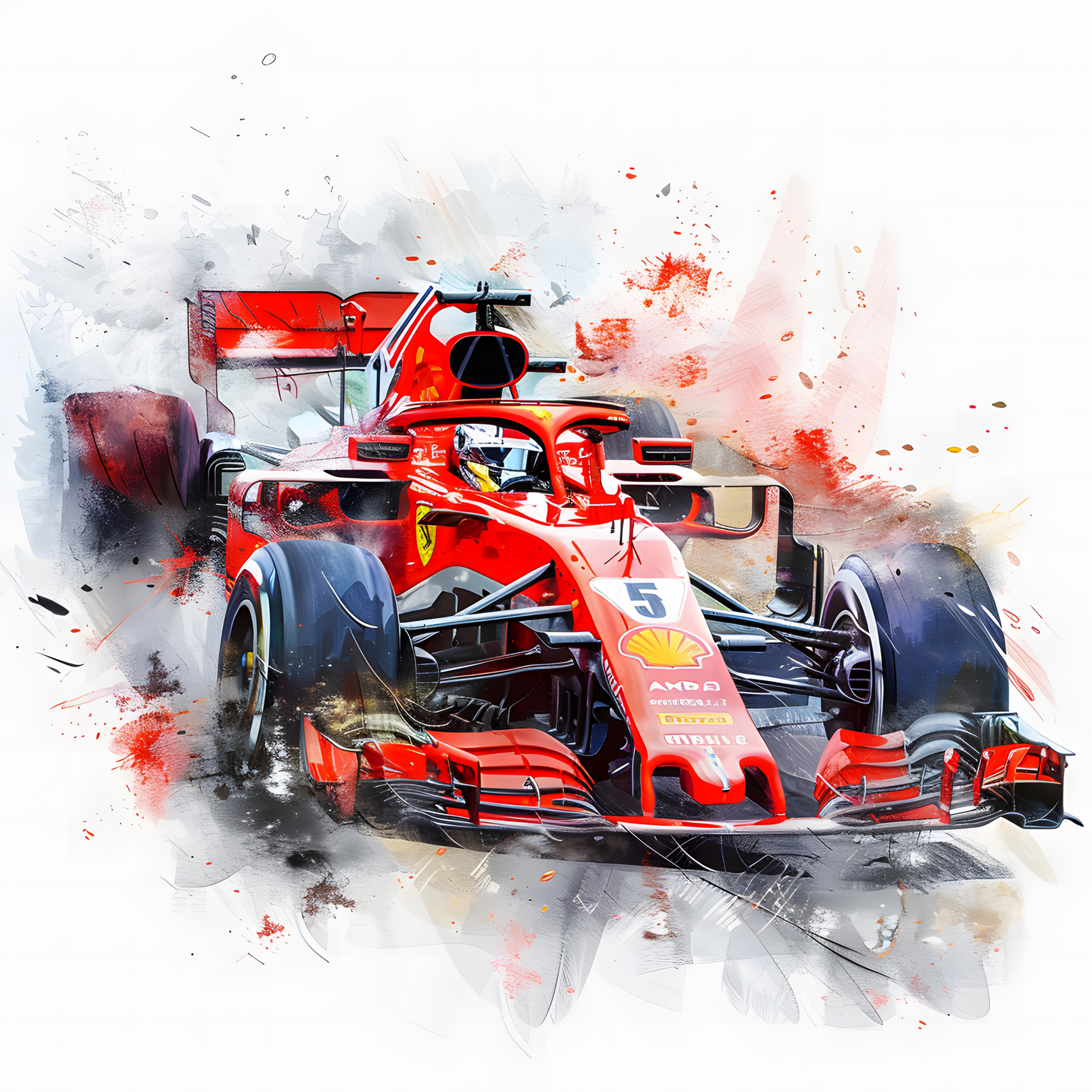 F1 Race Car Coasters – Colourful Sublimation Formula 1 Gift for Motorsport Fans