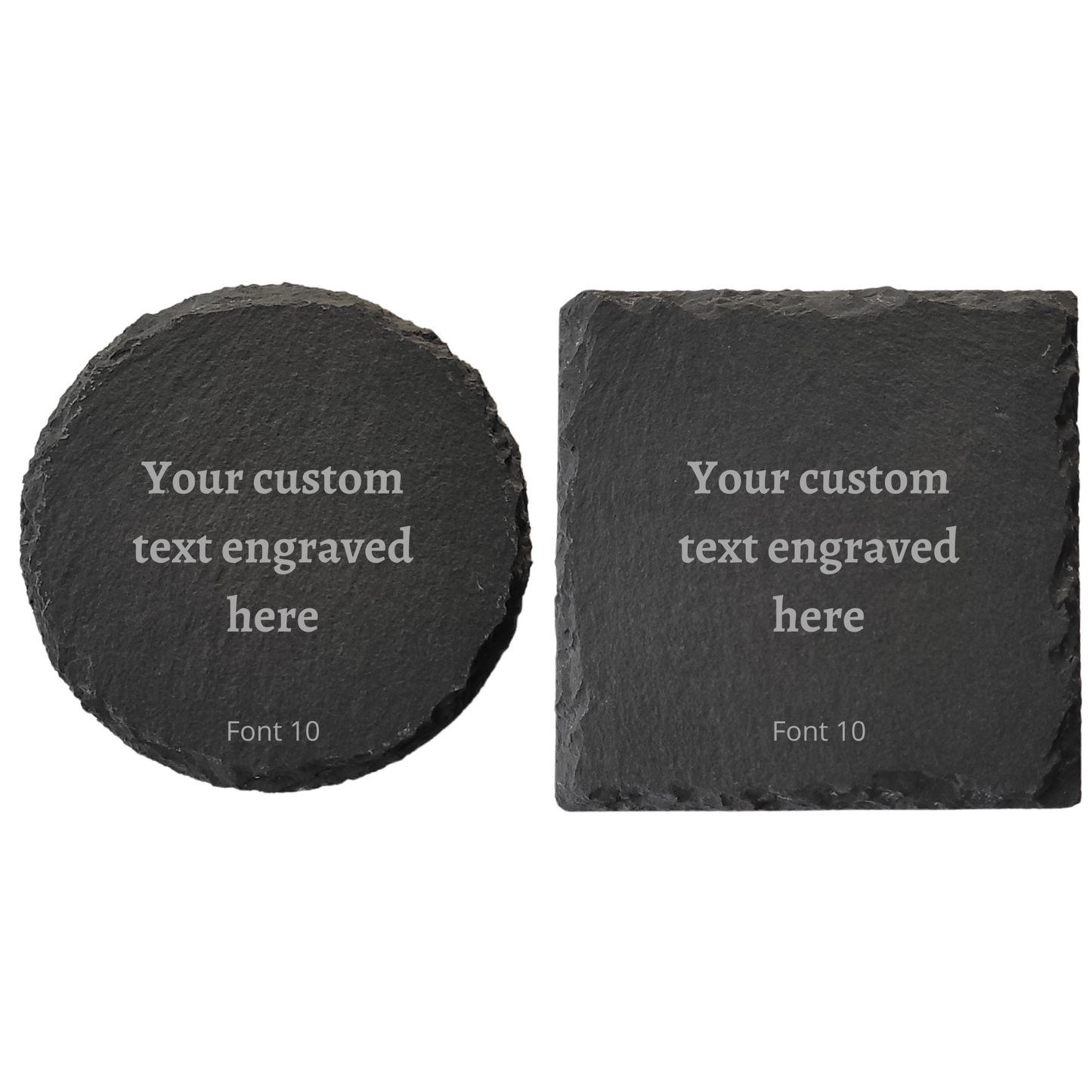 Personalised Slate Coaster – Custom Laser Engraved Gift for Home, Weddings & Special Occasions