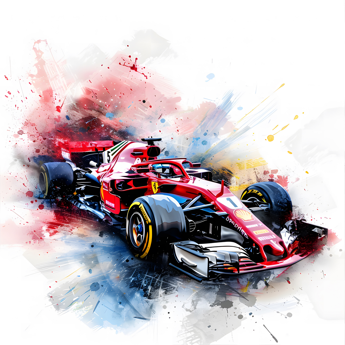 F1 Race Car Coasters – Colourful Sublimation Formula 1 Gift for Motorsport Fans