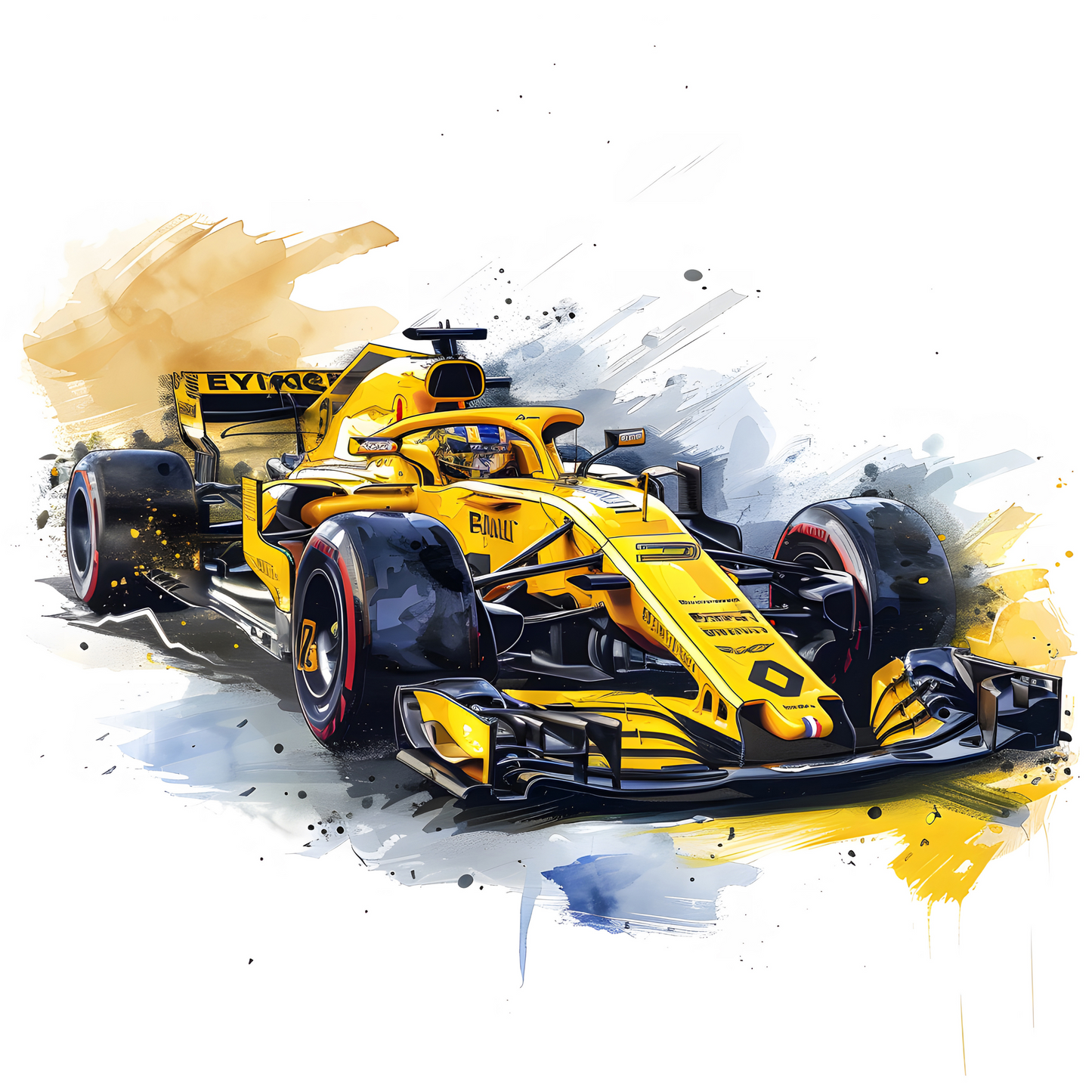F1 Race Car Coasters – Colourful Sublimation Formula 1 Gift for Motorsport Fans