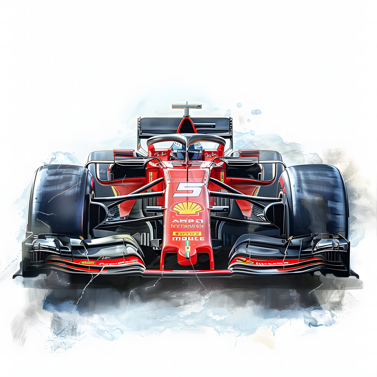 F1 Race Car Coasters – Colourful Sublimation Formula 1 Gift for Motorsport Fans