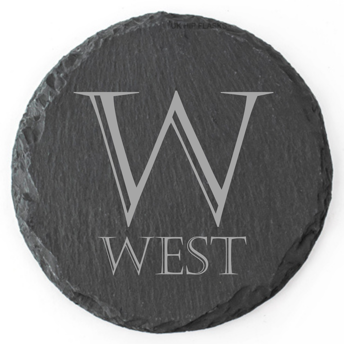 Laser Engraved Compass Slate Coasters – Round or Square | North, South, East, West Design