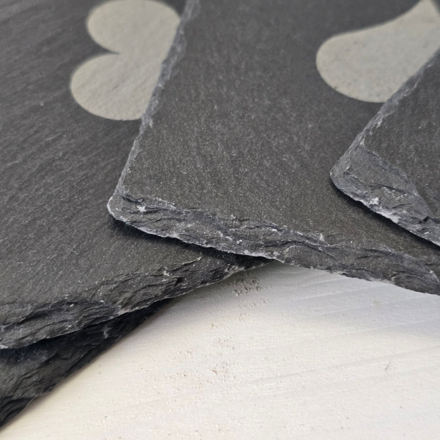 Playing Card All Aces Slate Coasters – Laser Engraved Playing Card Design Poker & Casino Gift