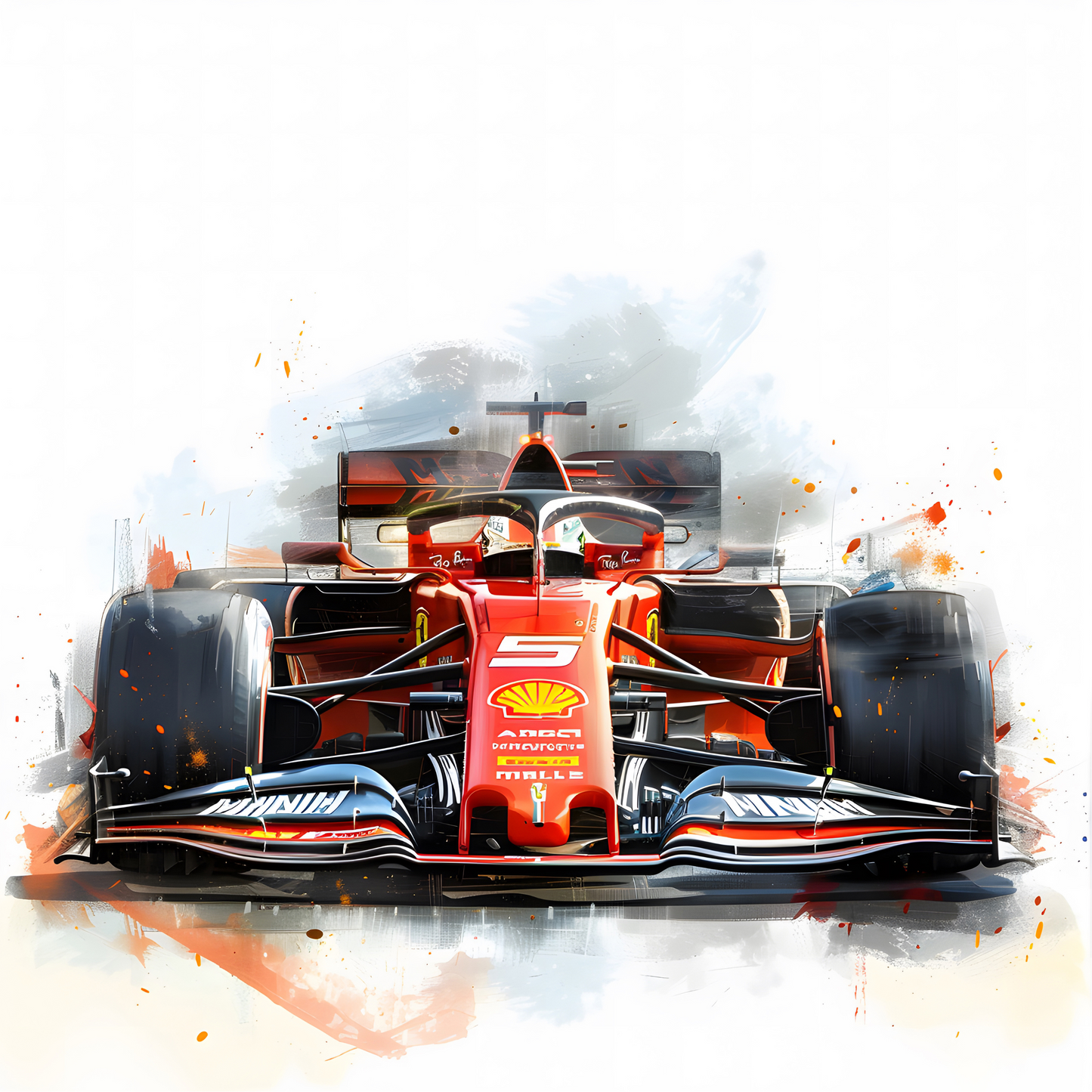 F1 Race Car Coasters – Colourful Sublimation Formula 1 Gift for Motorsport Fans