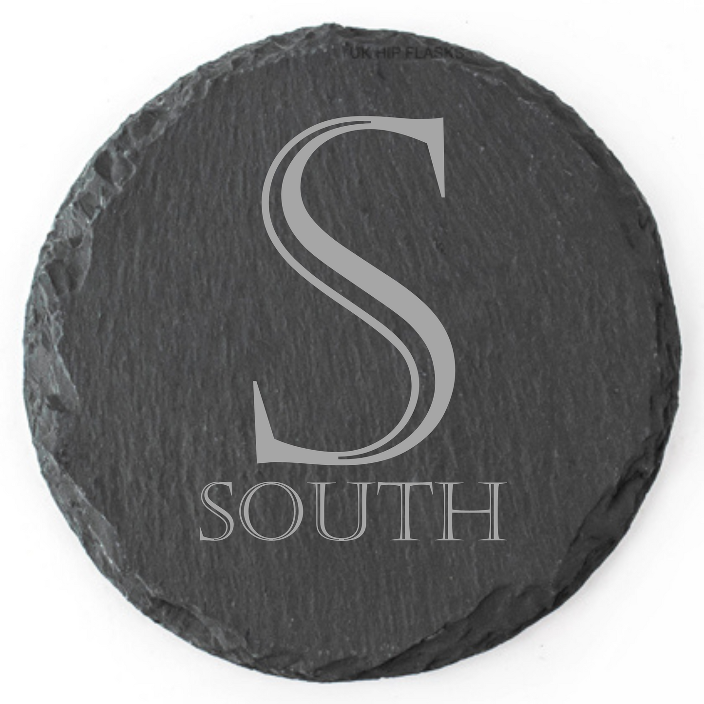 Laser Engraved Compass Slate Coasters – Round or Square | North, South, East, West Design