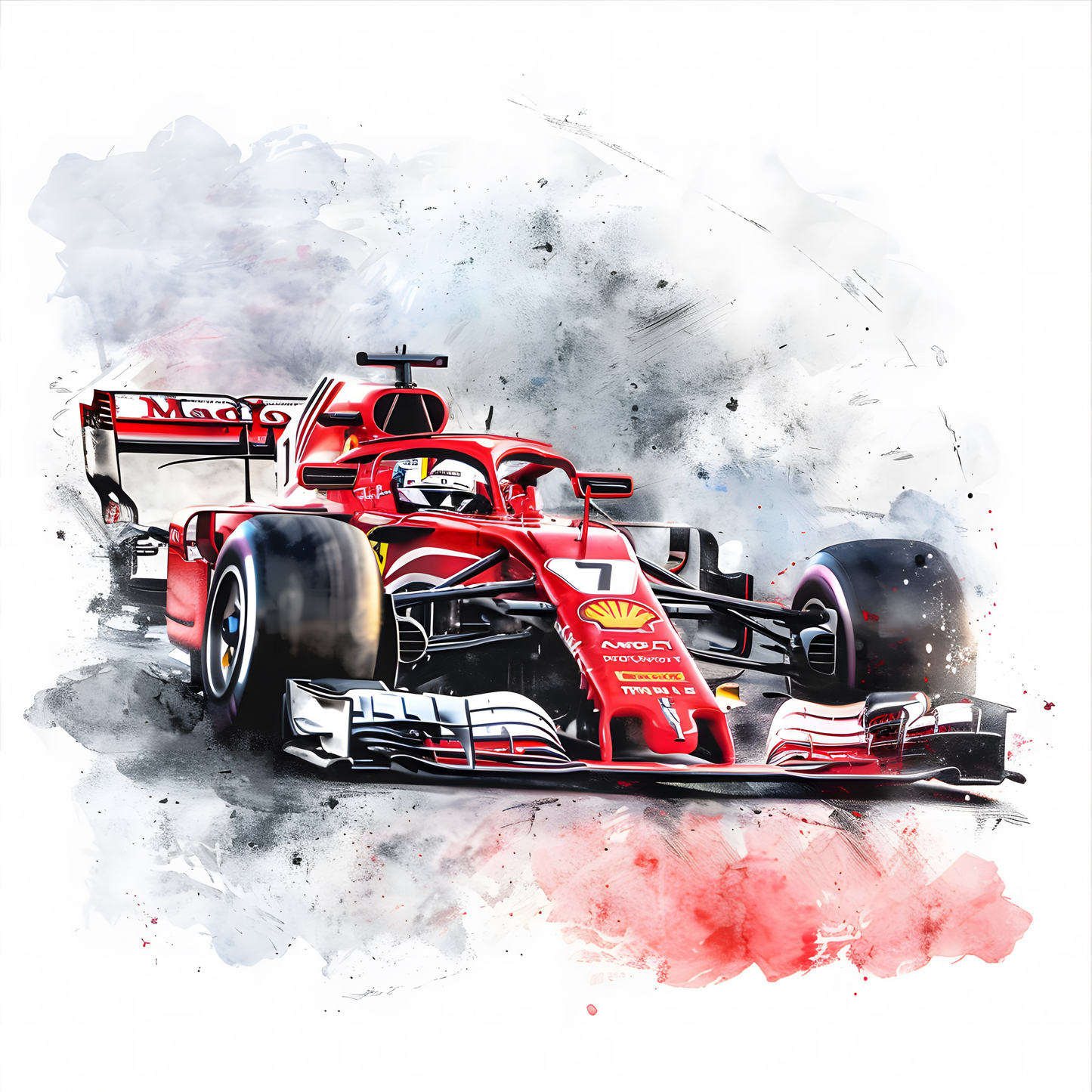 F1 Race Car Coasters – Colourful Sublimation Formula 1 Gift for Motorsport Fans