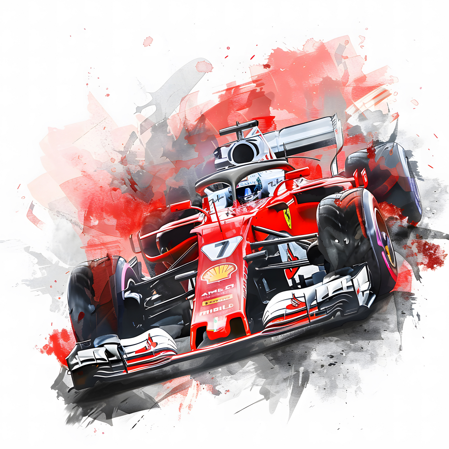 F1 Race Car Coasters – Colourful Sublimation Formula 1 Gift for Motorsport Fans