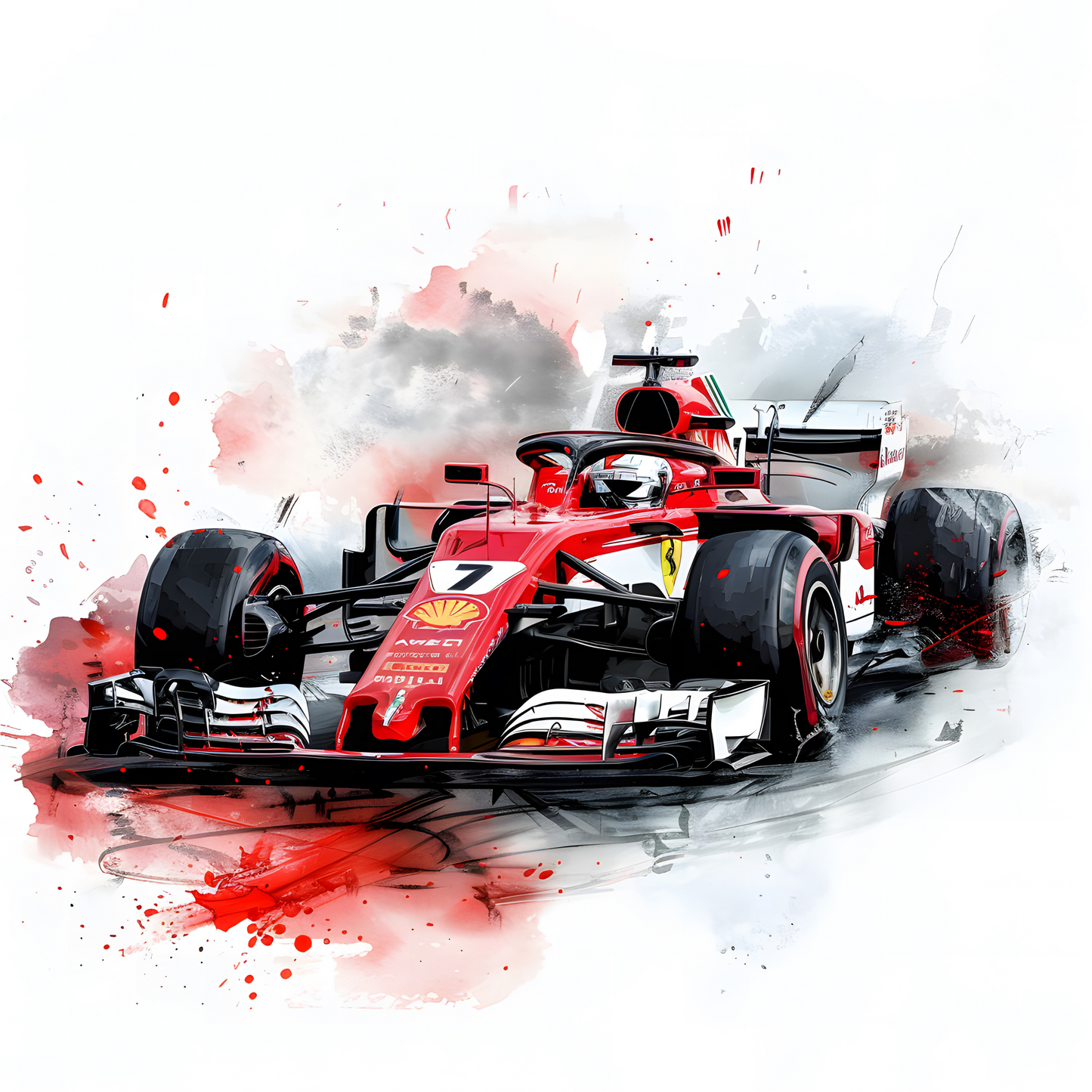 F1 Race Car Coasters – Colourful Sublimation Formula 1 Gift for Motorsport Fans