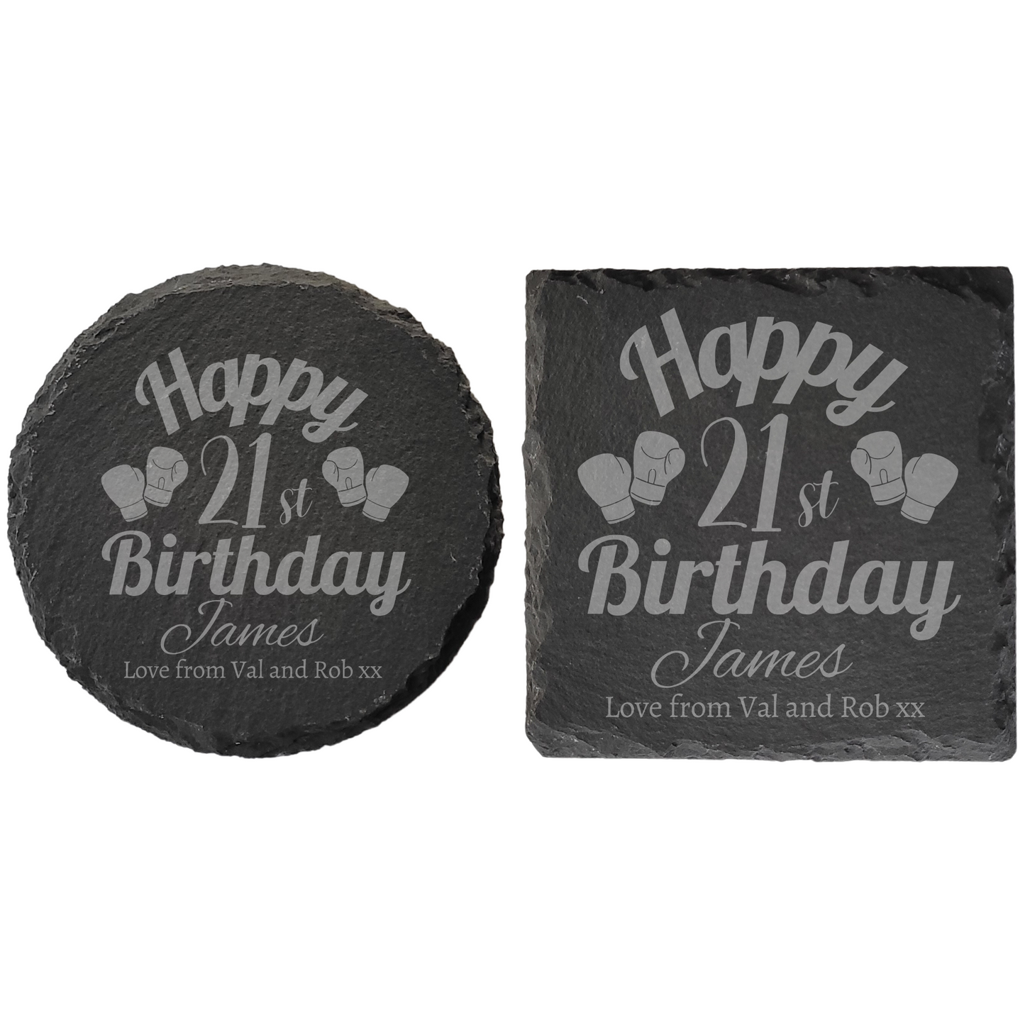 Personalised Milestone Birthday Slate Coaster – Featuring Different Hobbies/Interests