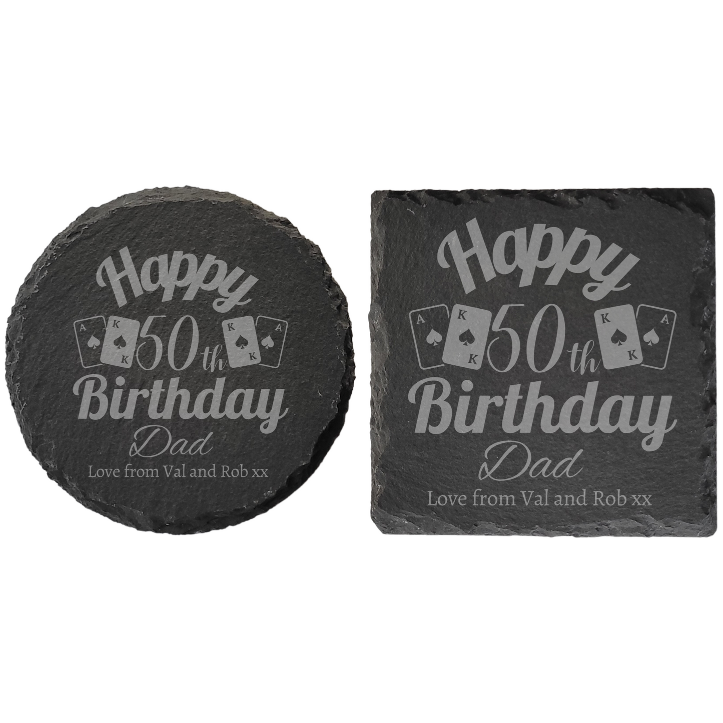Personalised Milestone Birthday Slate Coaster – Featuring Different Hobbies/Interests