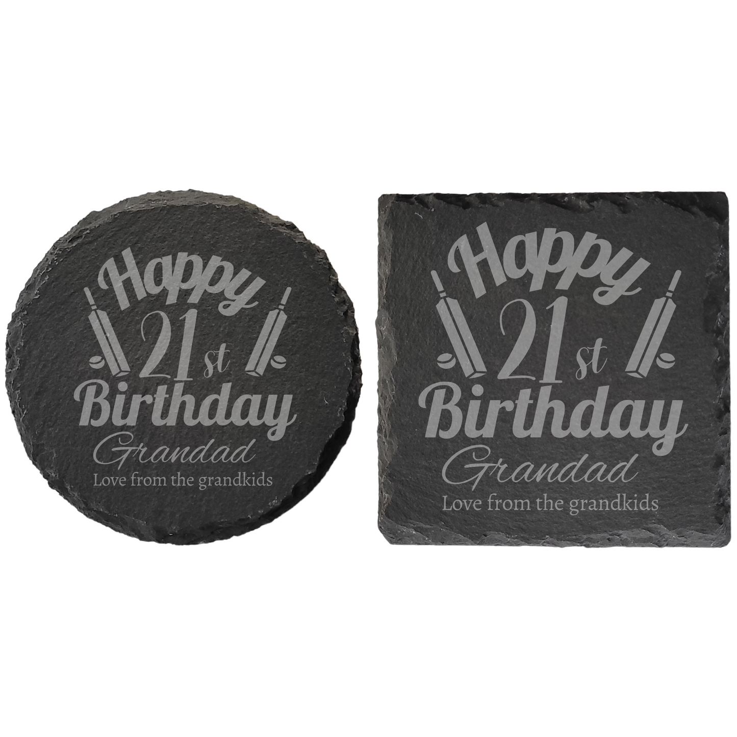 Personalised Milestone Birthday Slate Coaster – Featuring Different Hobbies/Interests