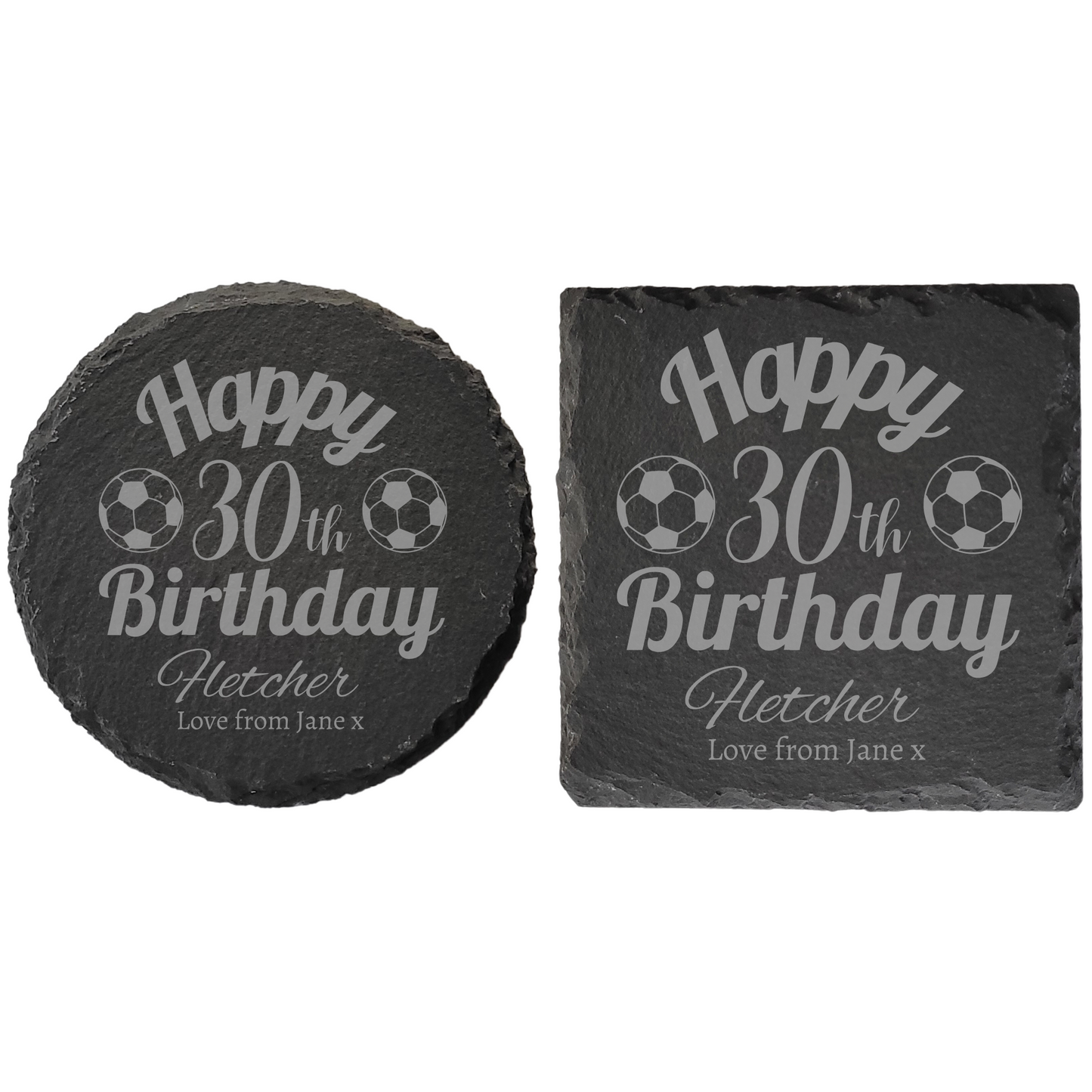 Personalised Milestone Birthday Slate Coaster – Featuring Different Hobbies/Interests
