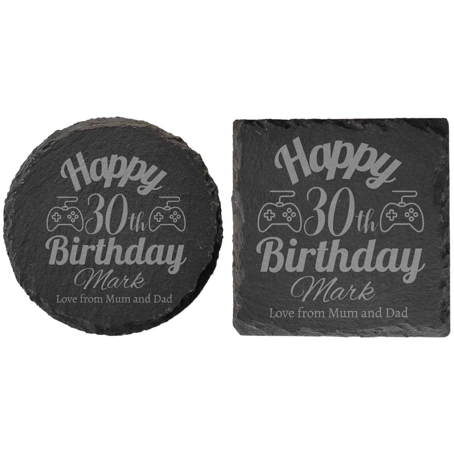 Personalised Milestone Birthday Slate Coaster – Featuring Different Hobbies/Interests