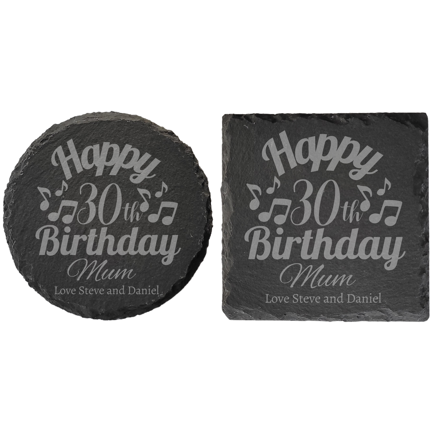 Personalised Milestone Birthday Slate Coaster – Featuring Different Hobbies/Interests
