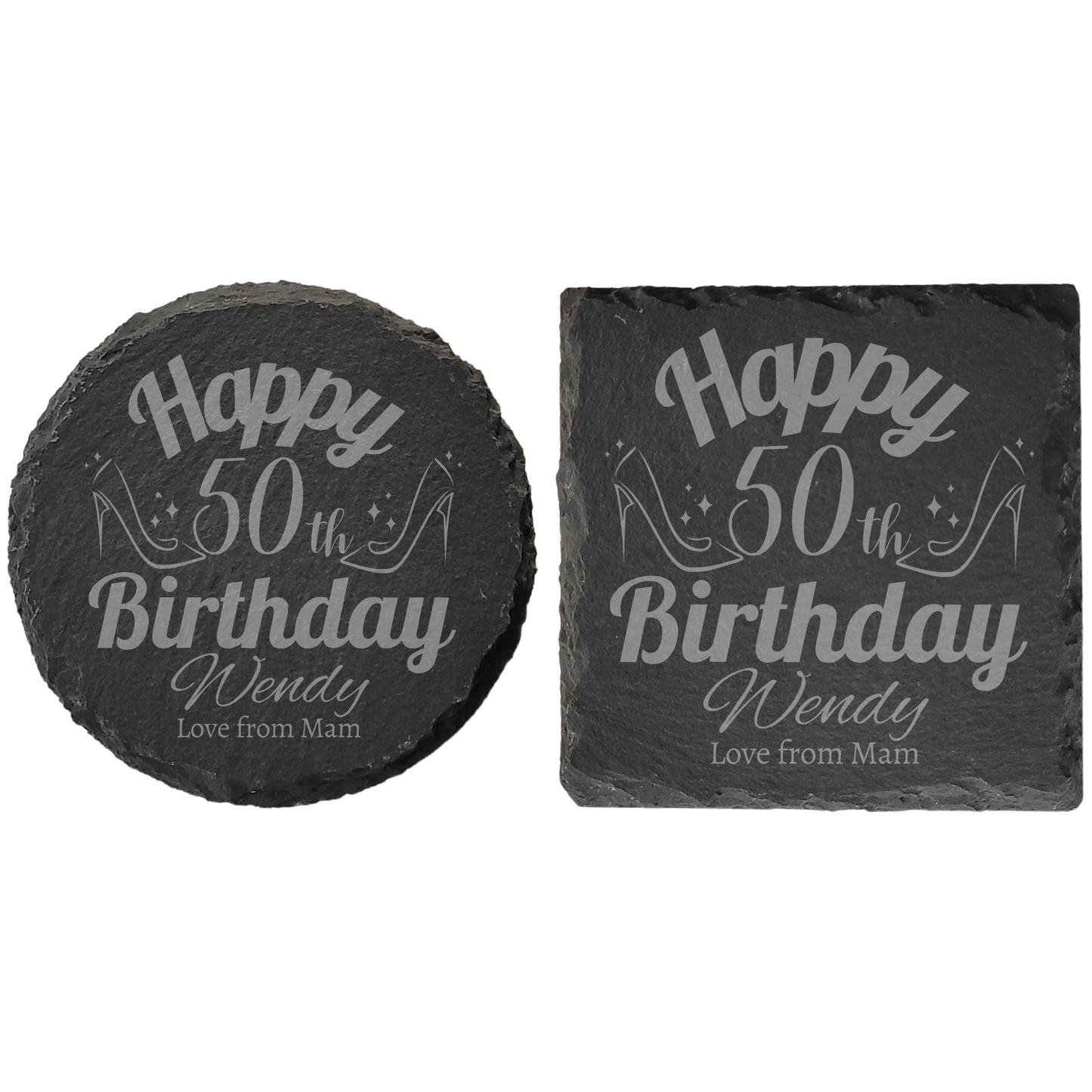 Personalised Milestone Birthday Slate Coaster – Featuring Different Hobbies/Interests