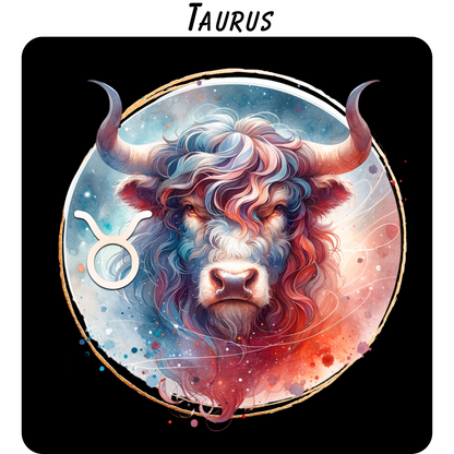 Zodiac Sign Coasters – Vivid Highly Detailed Sublimation Astrology Designs