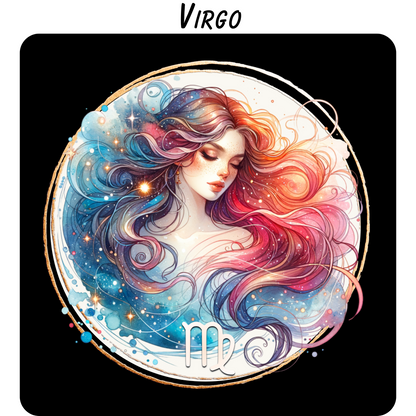 Zodiac Sign Coasters – Vivid Highly Detailed Sublimation Astrology Designs