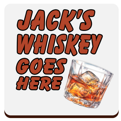 Personalised Drink Coaster – Custom Name & Beverage Design  Sublimation Gift for Cocktail Lovers, Coffee Fans & Mor