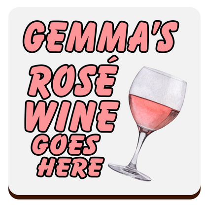 Personalised Drink Coaster – Custom Name & Beverage Design  Sublimation Gift for Cocktail Lovers, Coffee Fans & Mor