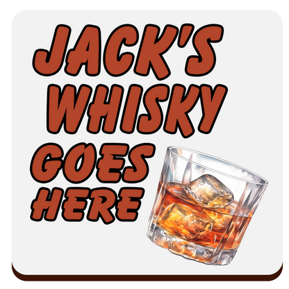 Personalised Drink Coaster – Custom Name & Beverage Design  Sublimation Gift for Cocktail Lovers, Coffee Fans & Mor