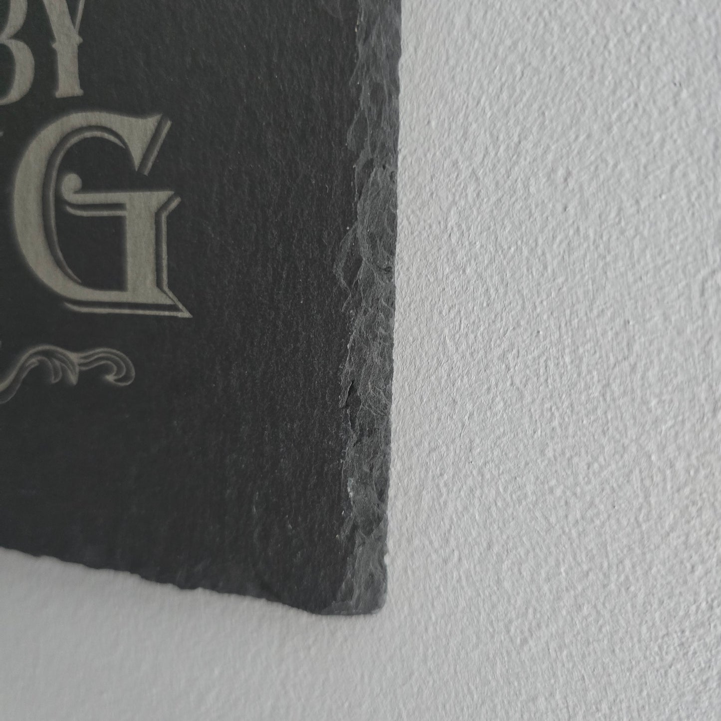 Humorous Guest Hanging Slate Sign, Rectangular Slate Sign with Rope.