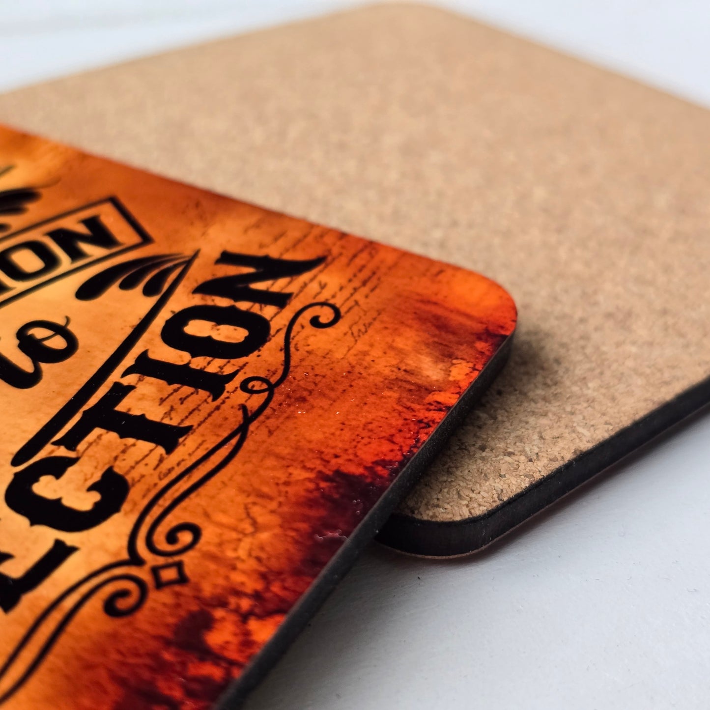 Personalised “Limited Edition” "Vintage" Coaster – Rustic Sublimation with Personalised Birth Year