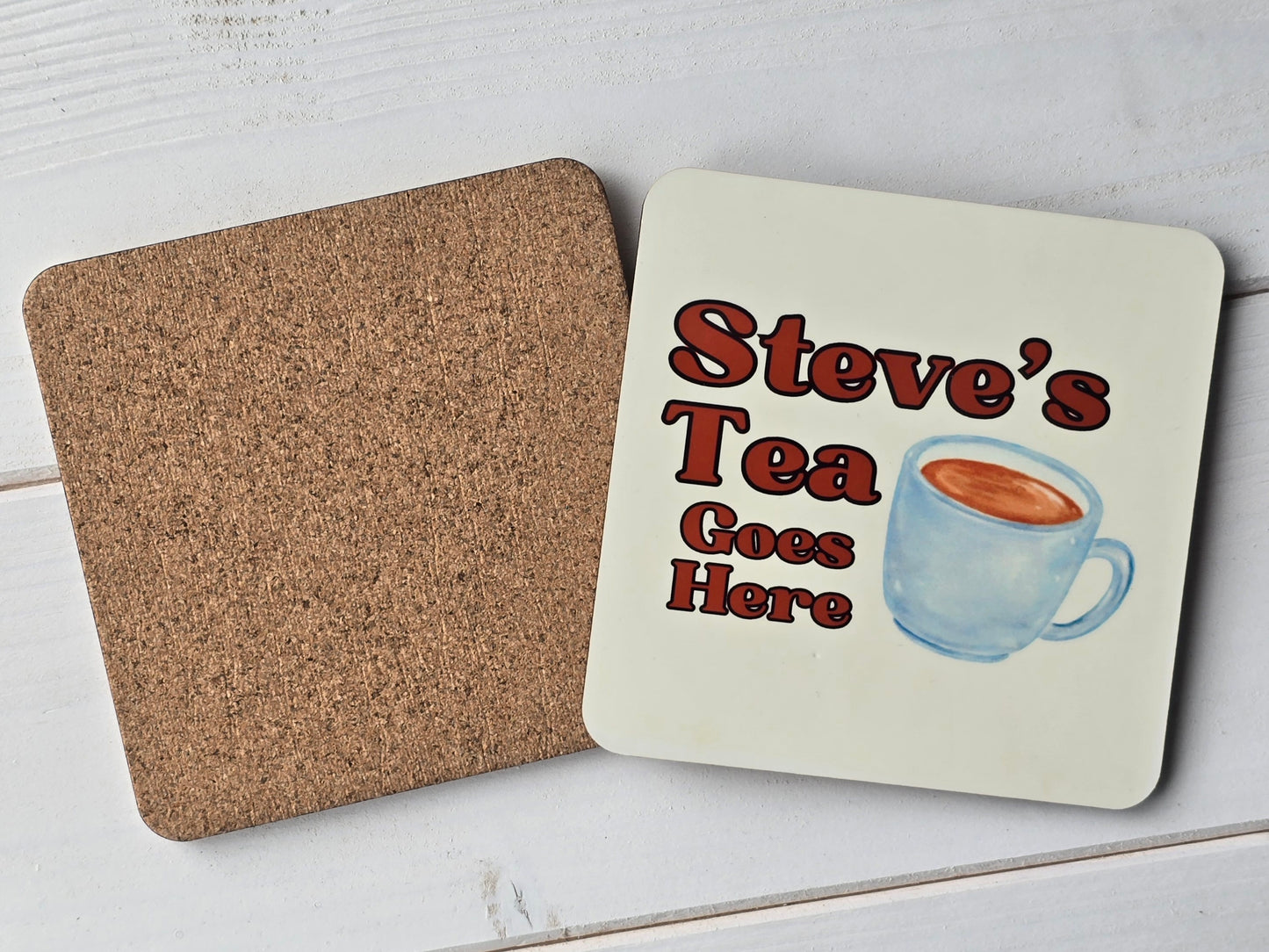 Personalised Drink Coaster – Custom Name & Beverage Design  Sublimation Gift for Cocktail Lovers, Coffee Fans & Mor