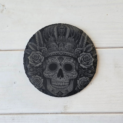 Square Slate Coasters – Intricate Mexican Skull Designs with Day of the Dead Flair (Copy)