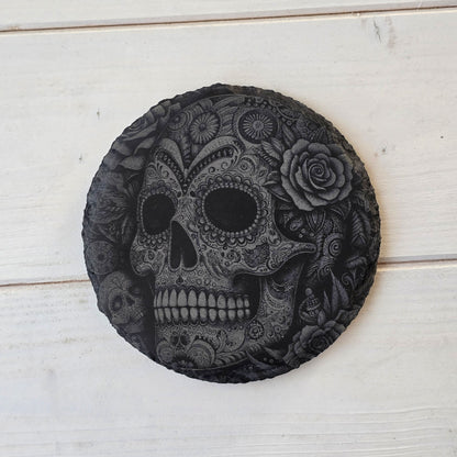 Square Slate Coasters – Intricate Mexican Skull Designs with Day of the Dead Flair (Copy)
