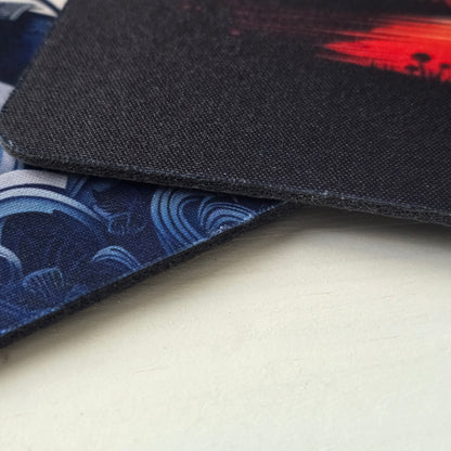 Samurai Warrior Mouse Pad – Japanese Art Desk Accessory & Unique Gift