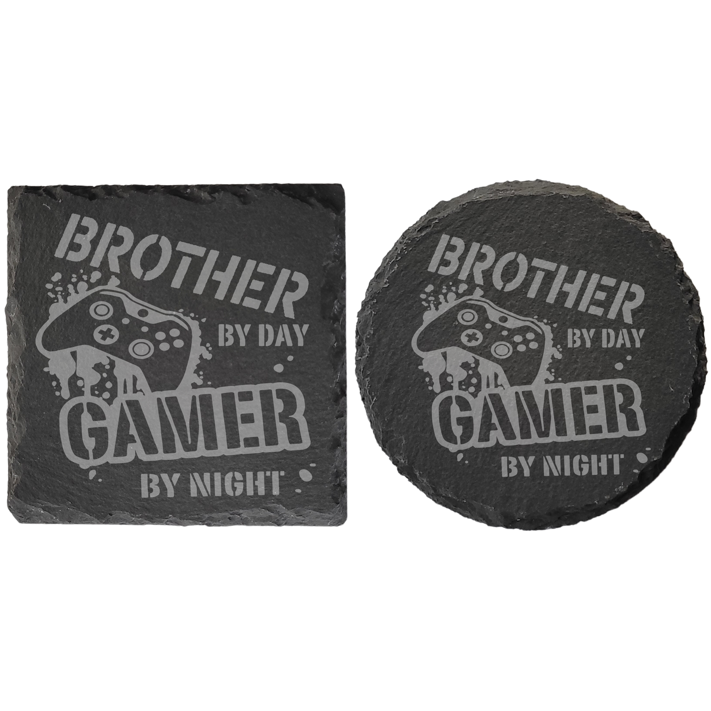 Personalised Slate Coaster – Gamer Gift for Dad, Brother, or Any Role  Custom Name & Occupation Option