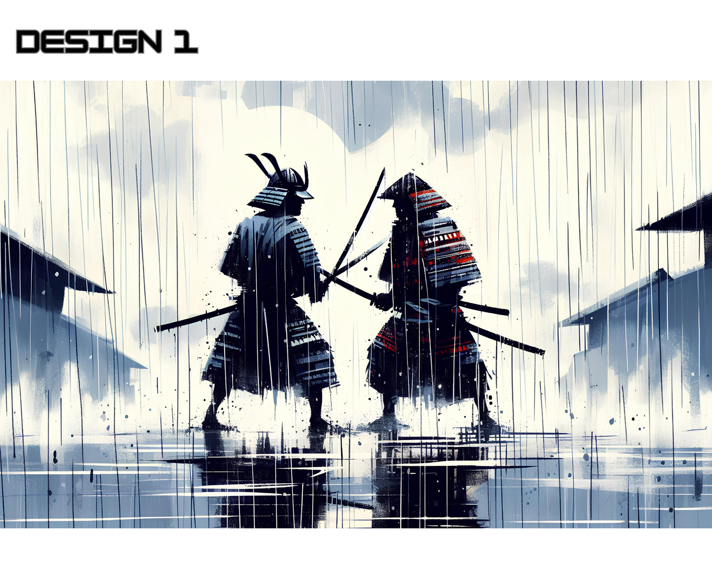 Samurai Warrior Mouse Pad – Japanese Art Desk Accessory & Unique Gift