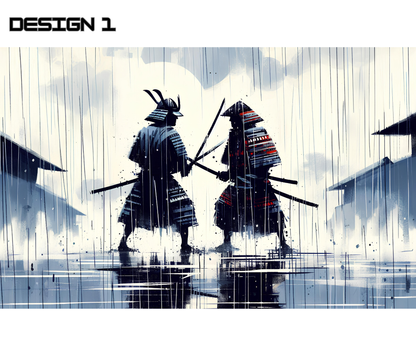 Samurai Warrior Mouse Pad – Japanese Art Desk Accessory & Unique Gift