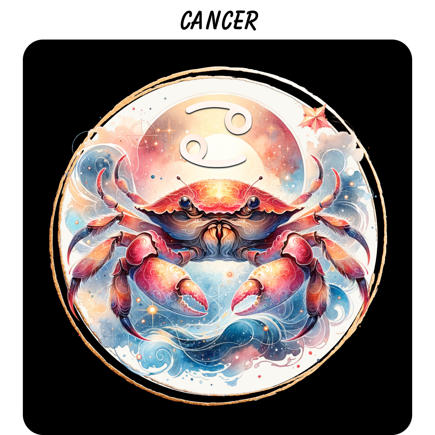 Zodiac Sign Coasters – Vivid Highly Detailed Sublimation Astrology Designs