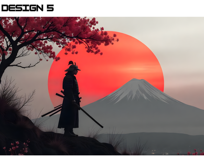 Samurai Warrior Mouse Pad – Japanese Art Desk Accessory & Unique Gift