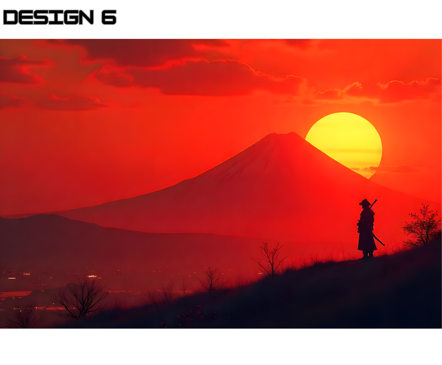 Samurai Warrior Mouse Pad – Japanese Art Desk Accessory & Unique Gift