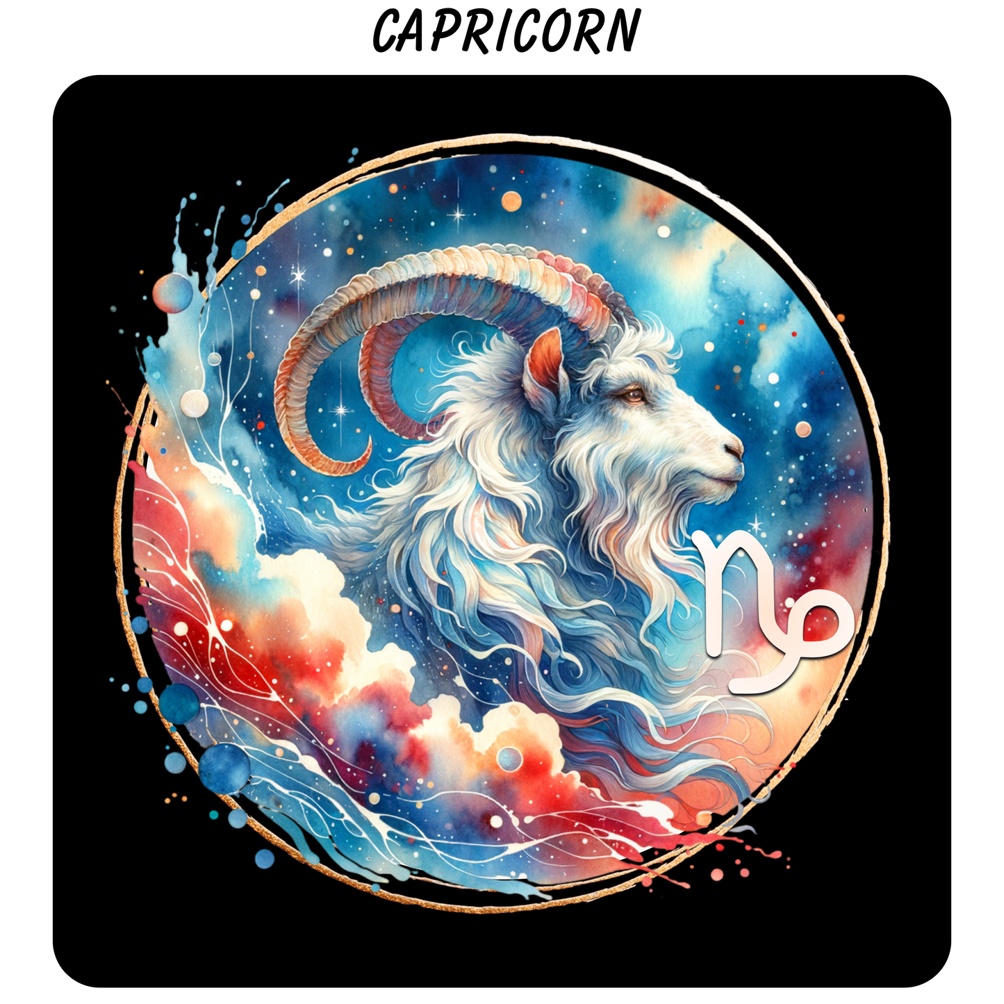 Zodiac Sign Coasters – Vivid Highly Detailed Sublimation Astrology Designs