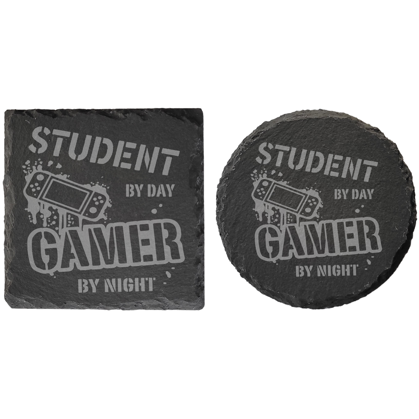 Personalised Slate Coaster – Gamer Gift for Dad, Brother, or Any Role  Custom Name & Occupation Option