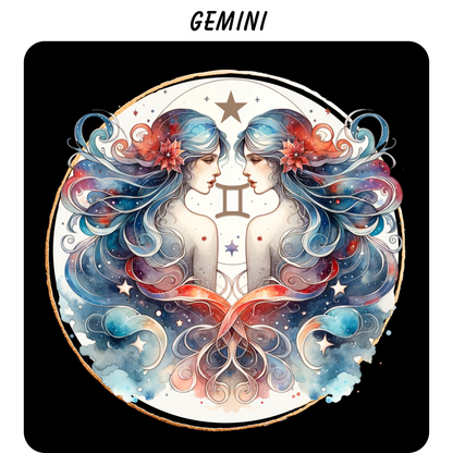 Zodiac Sign Coasters – Vivid Highly Detailed Sublimation Astrology Designs
