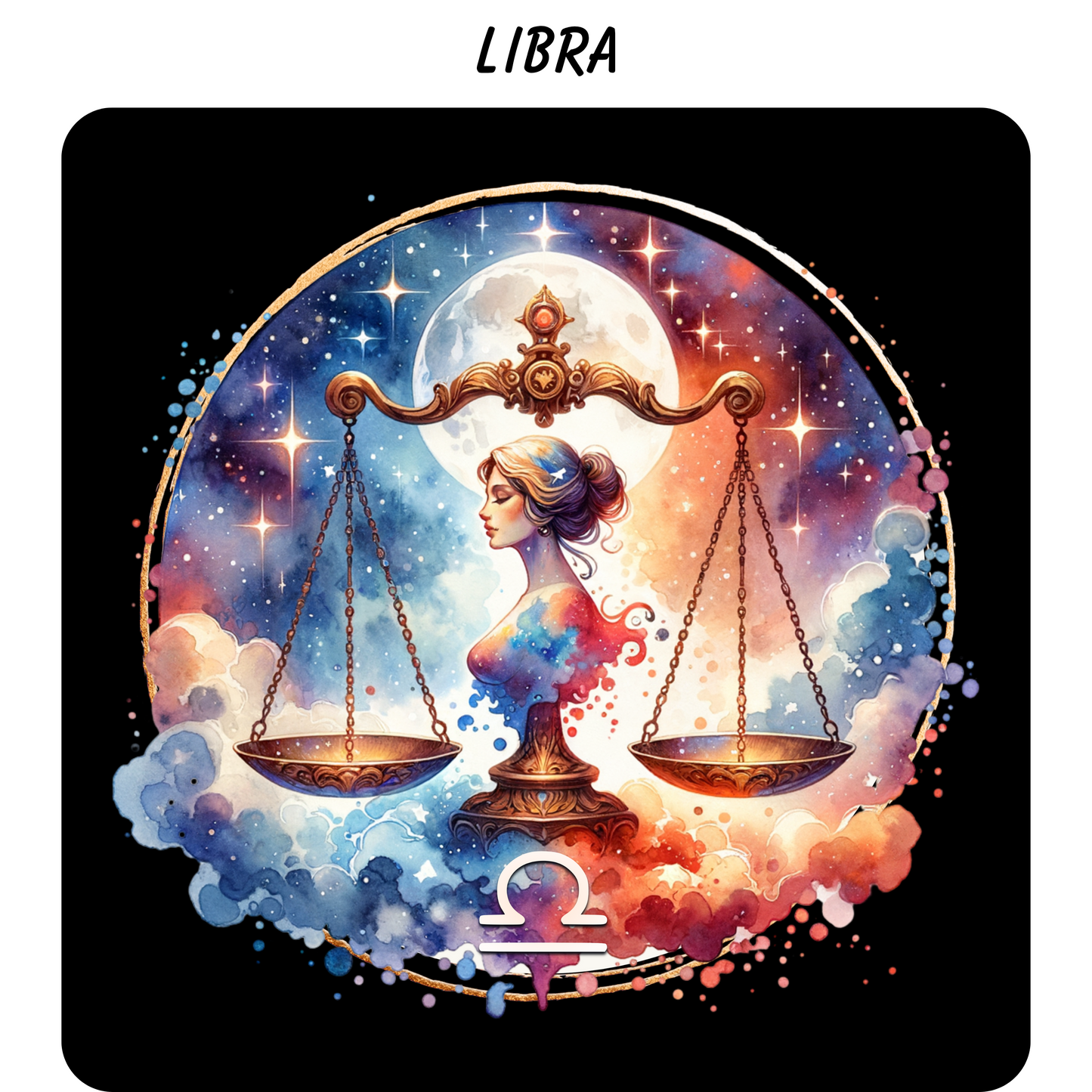 Zodiac Sign Coasters – Vivid Highly Detailed Sublimation Astrology Designs