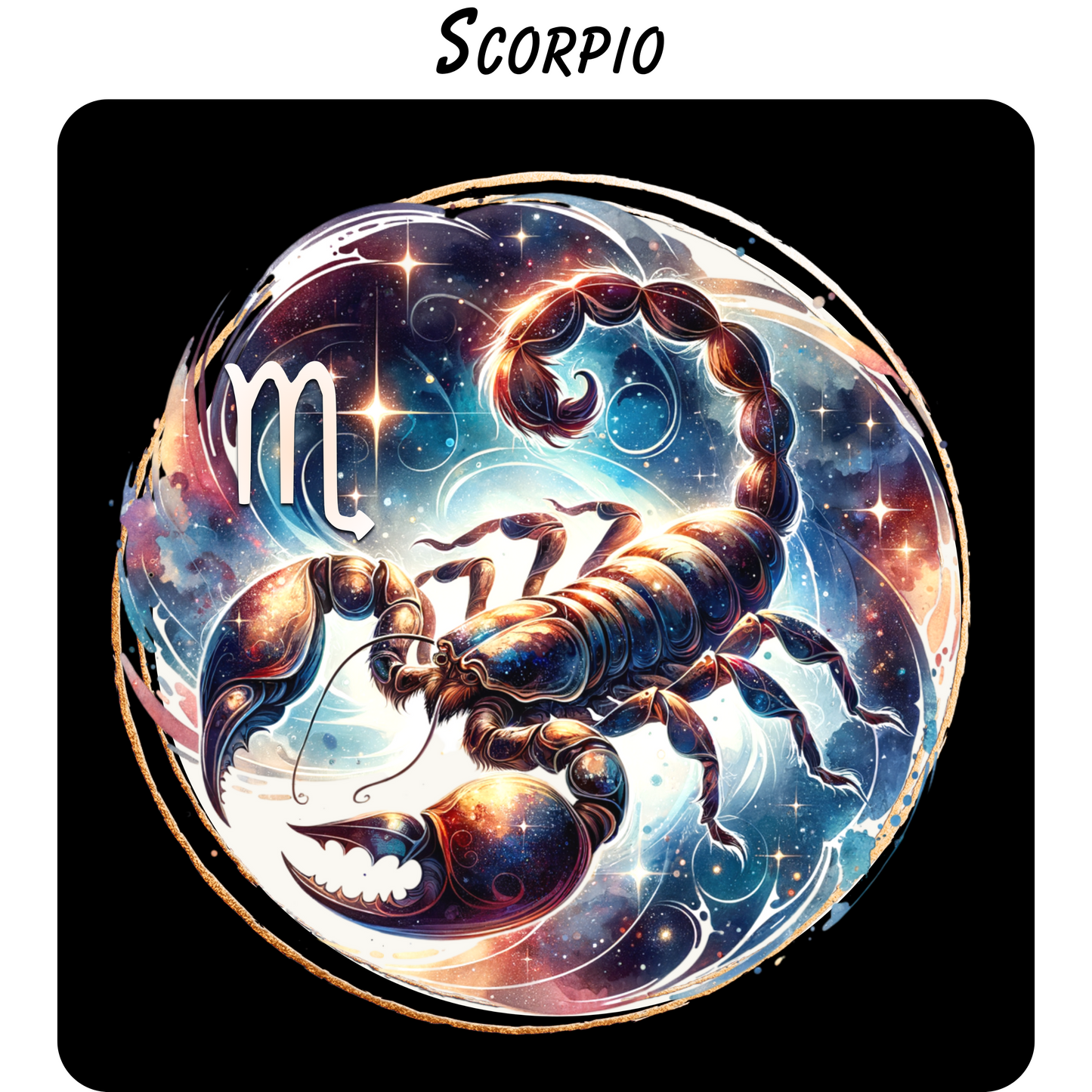 Zodiac Sign Coasters – Vivid Highly Detailed Sublimation Astrology Designs