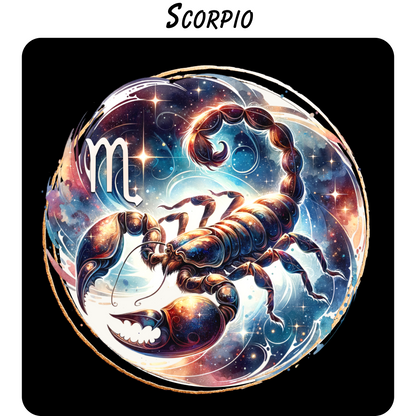 Zodiac Sign Coasters – Vivid Highly Detailed Sublimation Astrology Designs