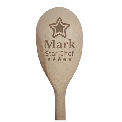 Personalised Laser Engraved Wooden Spoon – 8 Unique Designs & Ribbon Choice  Gift, Keepsake, Kitchen Decor