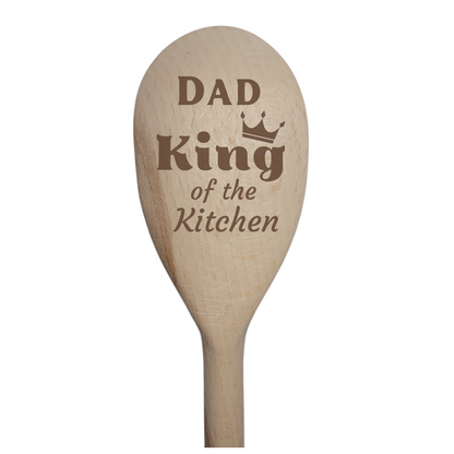 Personalised Laser Engraved Wooden Spoon – 8 Unique Designs & Ribbon Choice  Gift, Keepsake, Kitchen Decor
