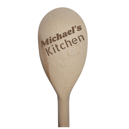 Personalised Laser Engraved Wooden Spoon – 8 Unique Designs & Ribbon Choice  Gift, Keepsake, Kitchen Decor